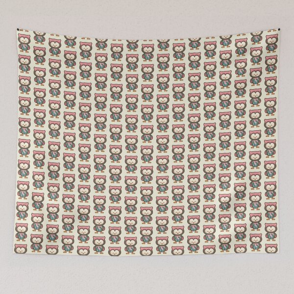Item preview, Owl with Seaweed Pattern designed and sold by Khotekmei.