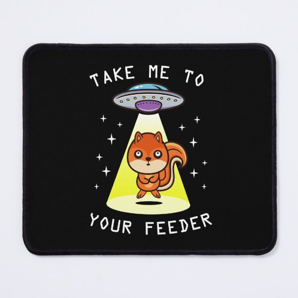 Item preview, Funny Alien Abduction Cute Squirrel Lover Gift - Take Me To Your Leader Pun designed and sold by propellerhead.