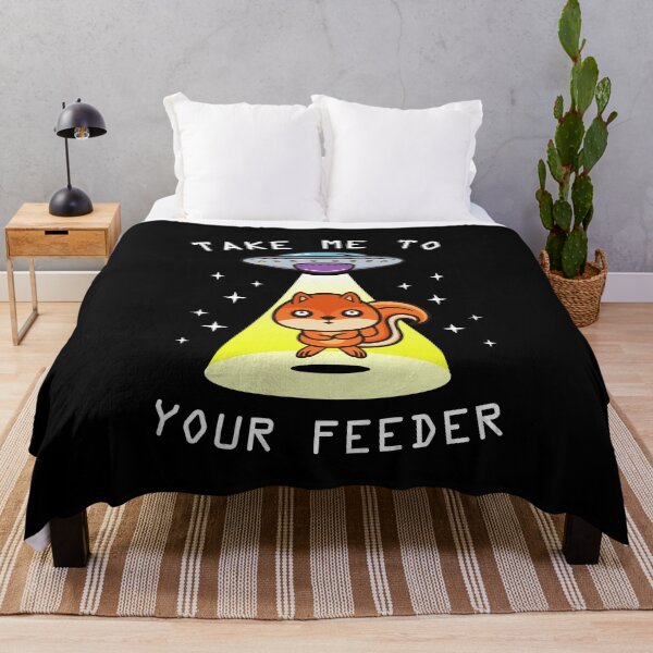 Item preview, Funny Alien Abduction Cute Squirrel Lover Gift - Take Me To Your Leader Pun designed and sold by propellerhead.