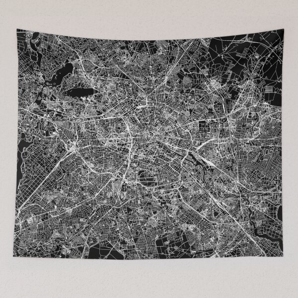 Item preview, Berlin Black Map designed and sold by multiplicitymap.