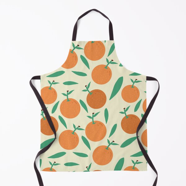 Item preview, Orange and leaves illustrations pattern designed and sold by FashionN5.