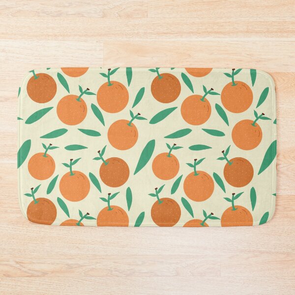Item preview, Orange and leaves illustrations pattern designed and sold by FashionN5.