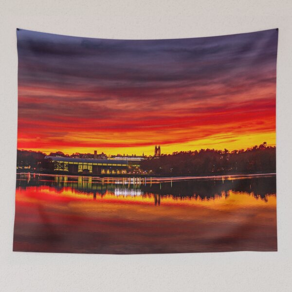 Item preview, Sunset over Chesnutt Hill Reservoir  designed and sold by LudaNayvelt.