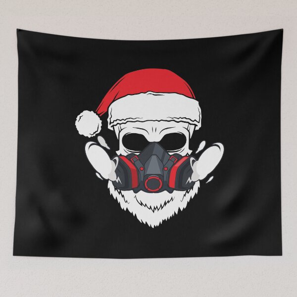 Artikelvorschau, Weihnachtsmann Totenkopf Gasmaske entworfen und verkauft von ClaireBelbeck.