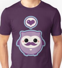 Cute Mustache Owl Unisex T-Shirt