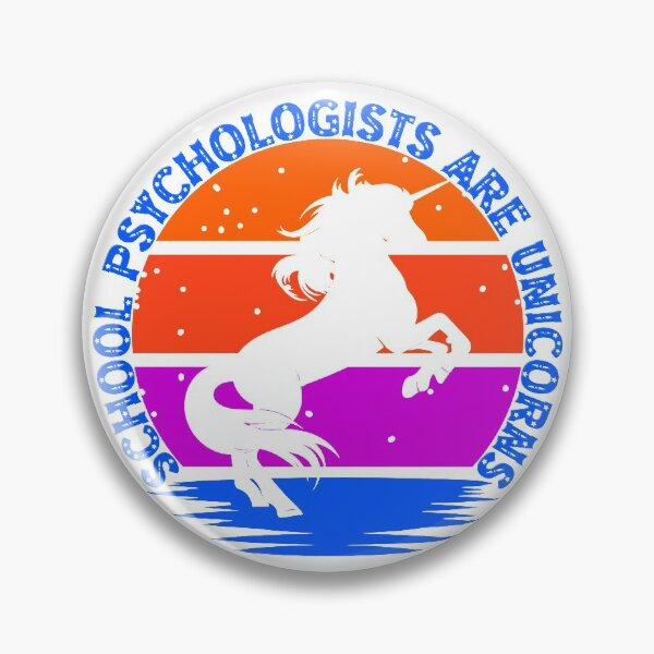 Item preview, School Psychologists Are Unicorns (Blue Text) designed and sold by Rosinda.