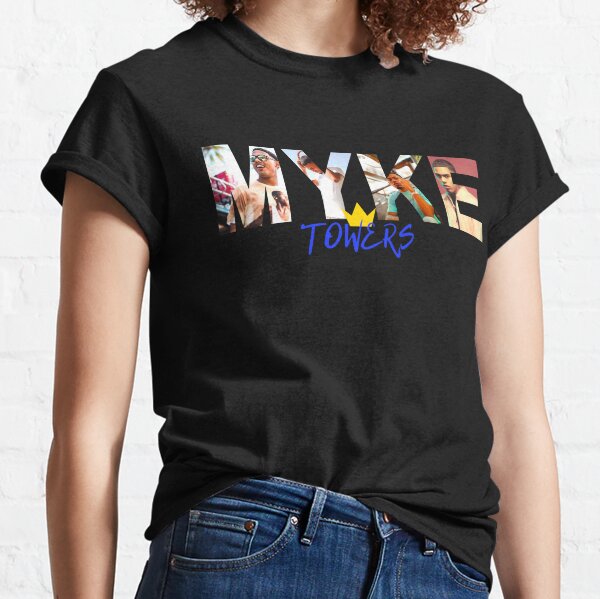 torres de myke t shirt de <br> Agrega Estilo A Su Móvil! torres myke bandido | explicito | pegatina Camiseta clásica
