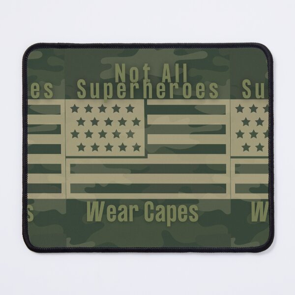Item preview, Heros don't Wear Capes. They Wear Dog Tags designed and sold by WonderfulHumans.