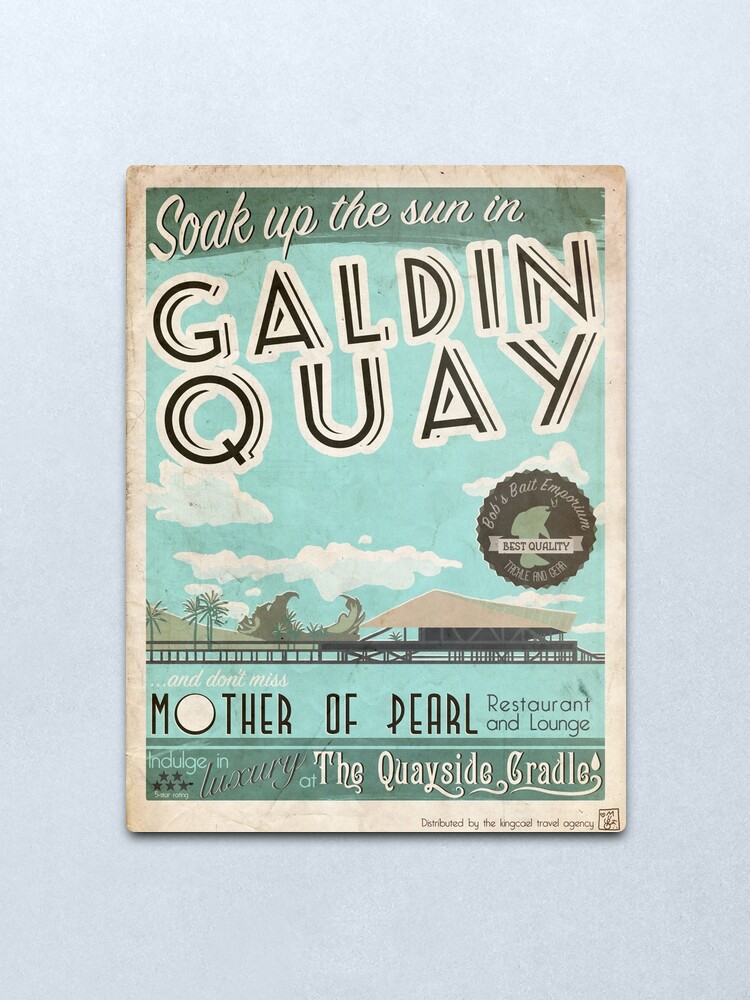 Alternate view of Visit Beautiful Galdin Quay! Metal Print