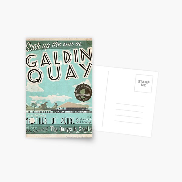 Visit Beautiful Galdin Quay! Postcard