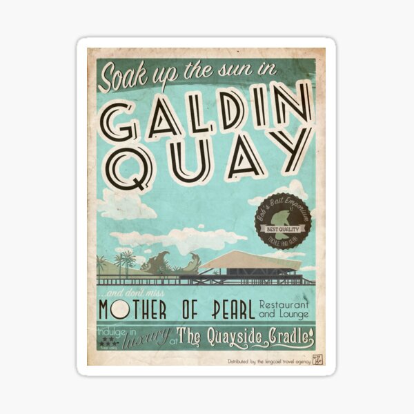 Visit Beautiful Galdin Quay! Sticker