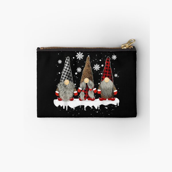 Item preview, Three Gnomes In Leopard Printed Buffalo Plaid Christmas Gift designed and sold by JoelleKey.