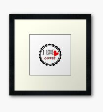 I love coffee Framed Print