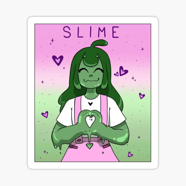 "Slime Girl" Sticker for Sale by SpiderBurger Redbubble
