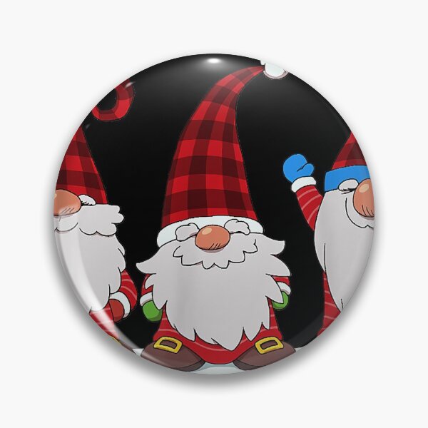 Item preview, Three Gnomes In Red Plaid Hats Gnome Christmas designed and sold by JoelleKey.