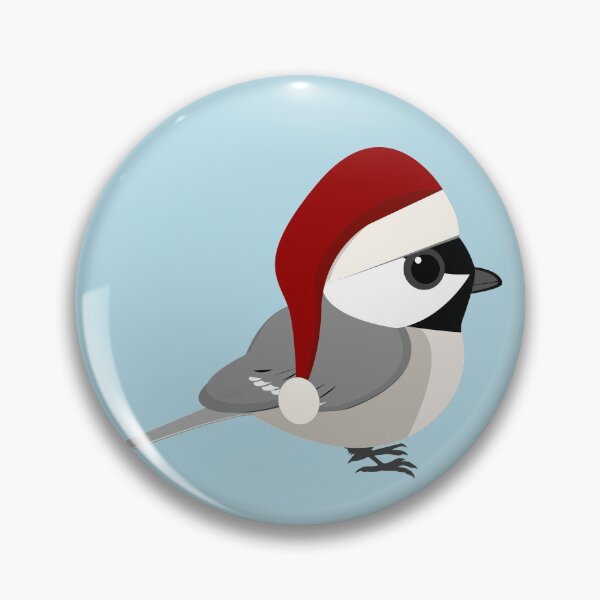 Item preview, Cute Santa Chickadee designed and sold by Hedgie Designs.