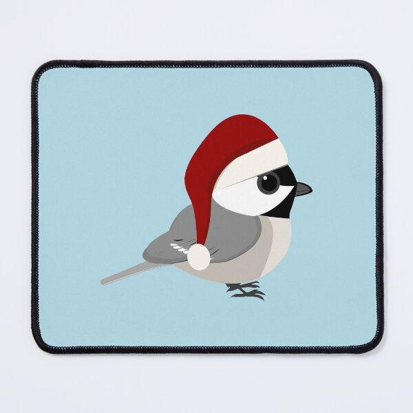 Item preview, Cute Santa Chickadee designed and sold by Hedgie Designs.