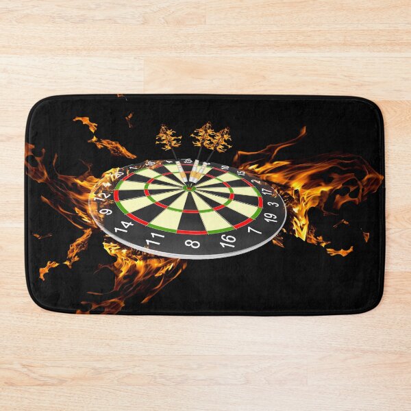 Item preview, Flaming Dart Board designed and sold by Tiffany Bumgardner.