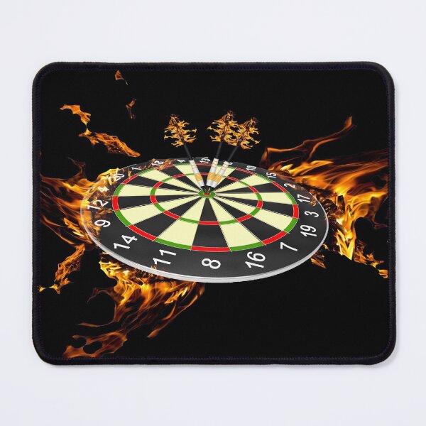Item preview, Flaming Dart Board designed and sold by Tiffany Bumgardner.