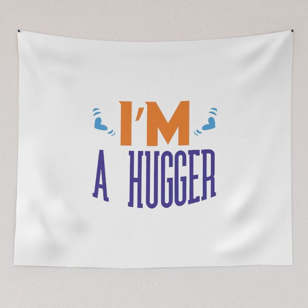 Item preview, I'm A Hugger - funny memes, funny quote designed and sold by Delandor.
