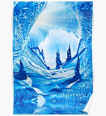 Valley of the castles painting Poster
