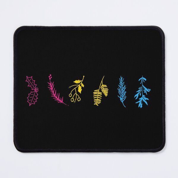 Item preview, Winter Plants Pan Flag Colors. Pansexual Pride designed and sold by Subtle Pride Shop.