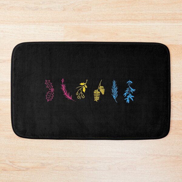 Item preview, Winter Plants Pan Flag Colors. Pansexual Pride designed and sold by Subtle Pride Shop.