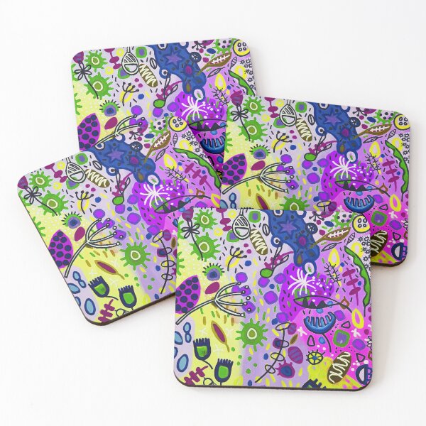 Item preview, LEAVES SEEDS NUTS AND PODS BLUE designed and sold by Bev Aisbett.