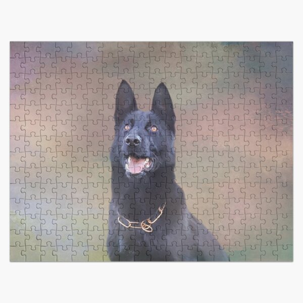 Jigsaw Puzzle of Dog German Shepherd with tongue sticking out