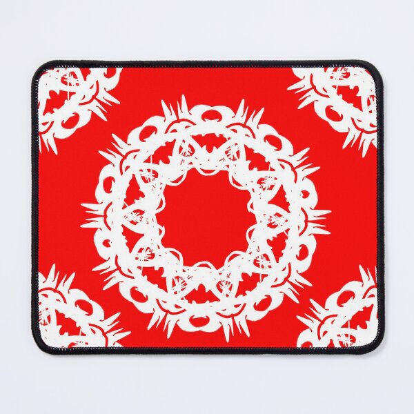 Item preview, Dragon Circle in White on Red designed and sold by AlteredAtelier.