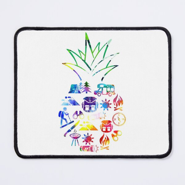 Item preview, Camping pineapple watercolor designed and sold by aggiexnjoz.