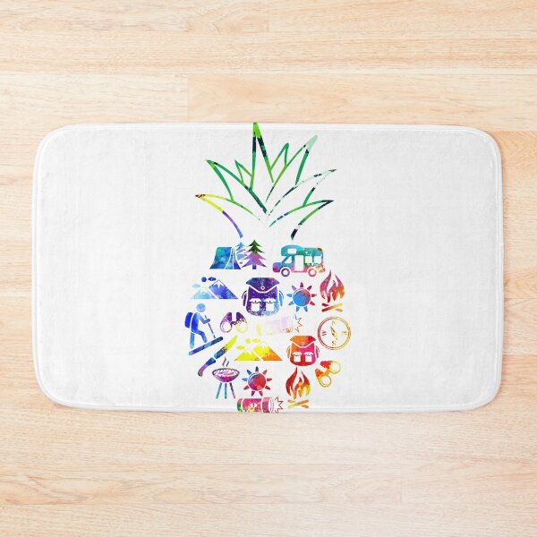 Item preview, Camping pineapple watercolor designed and sold by aggiexnjoz.