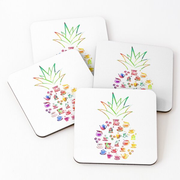 Item preview, Coffee pineapple watercolor designed and sold by aggiexnjoz.