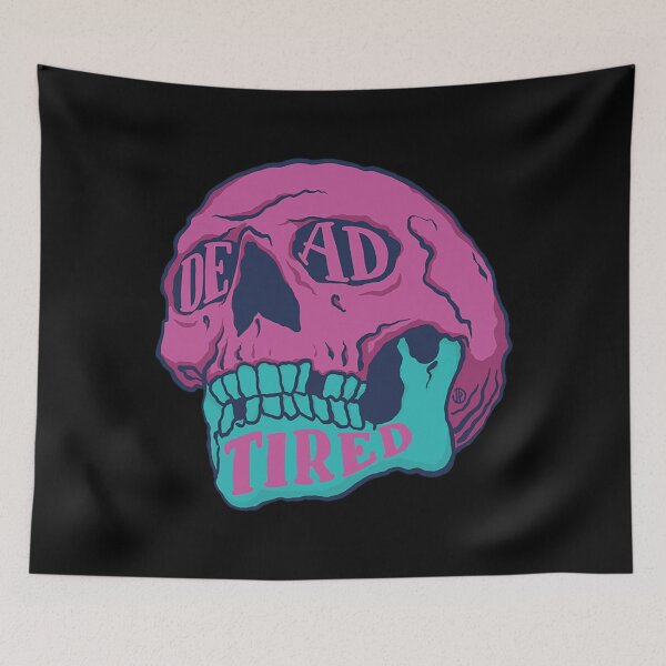 Item preview, Skull Art Design T-ShirtDead Tired designed and sold by LoveCoalla.