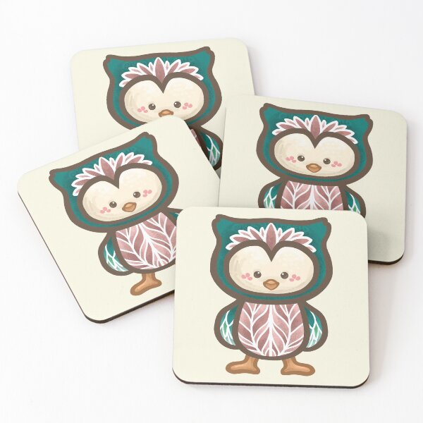Item preview, Owl with Leaf Pattern designed and sold by Khotekmei.