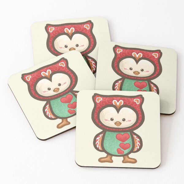 Item preview, Owl with Hearty Pattern designed and sold by Khotekmei.