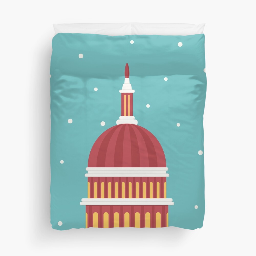 Christmast in USA Duvet Cover