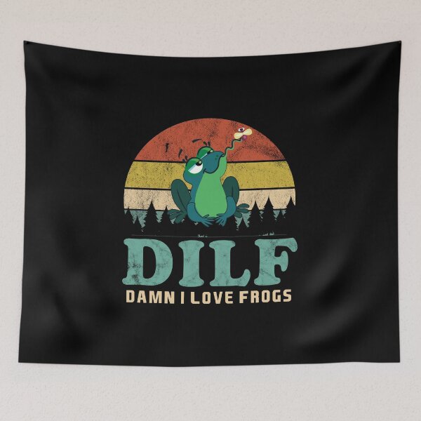 Item preview, DILF - Damn i love Frogs designed and sold by Fiona Shorts.