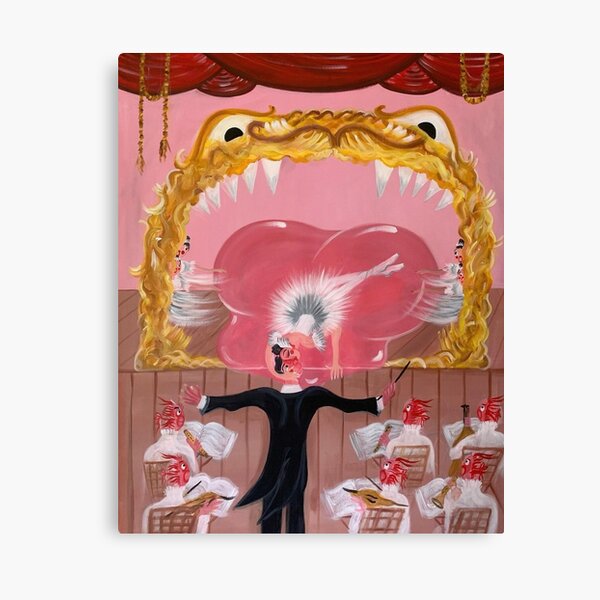 Kiss on the cheek but close to the lips Canvas Print