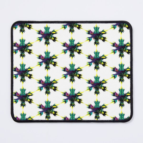 Item preview, Xmas Techie Snowflakes Star Teal - Yellow by Iritof designed and sold by iritof.