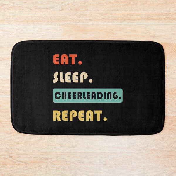 Item preview, EAT SLEEP CHEERLEADING REPEAT designed and sold by lauricecmd.
