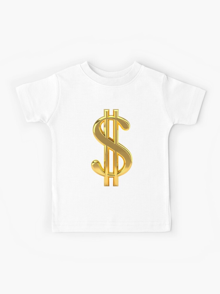 sign, Illustration frame, coin, dollar Senior-Kuzmin Kids golden, T-Shirt by | gold US gold, coin.\