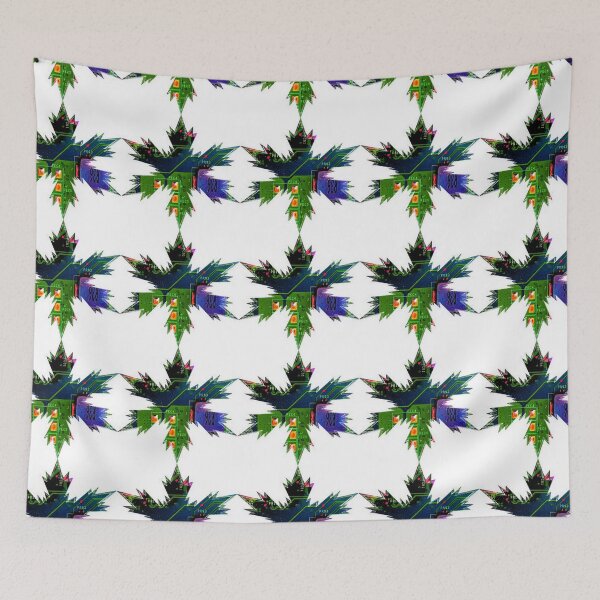 Item preview, Xmas Techie Snowflakes Star Green -Purple by Iritof designed and sold by iritof.