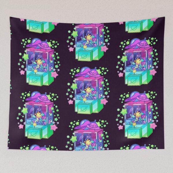 Item preview, Neon Galaxy UFO Catcher designed and sold by heysoleilart.