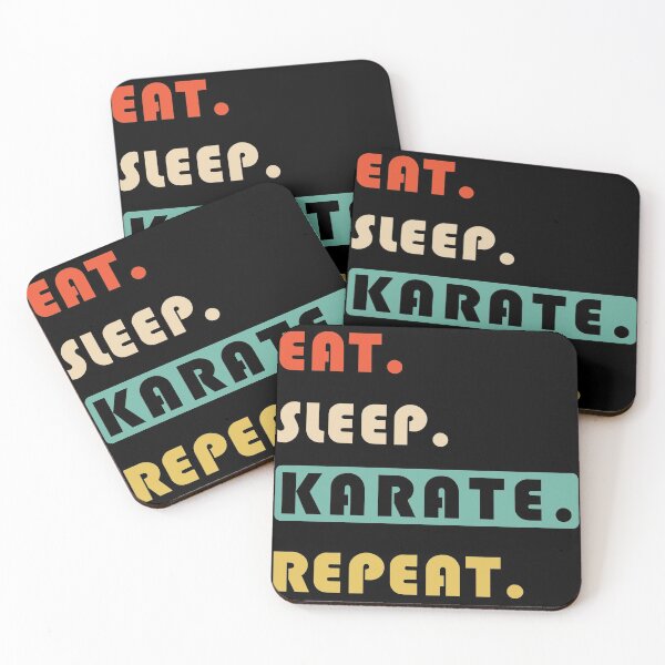Item preview, EAT SLEEP KARATE REPEAT designed and sold by lauricecmd.