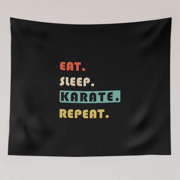 Item preview, EAT SLEEP KARATE REPEAT designed and sold by lauricecmd.