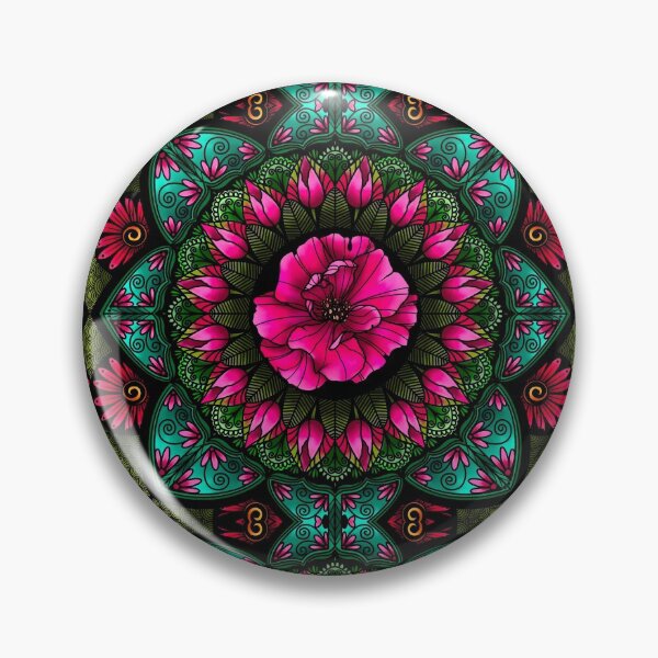Artikelvorschau, Blumenmandala entworfen und verkauft von Elise O'Conal.