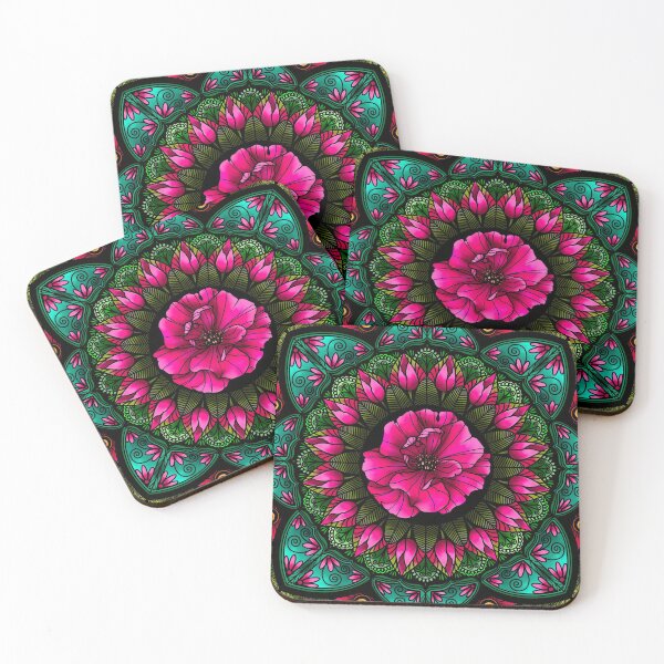Artikelvorschau, Blumenmandala entworfen und verkauft von Elise O'Conal.