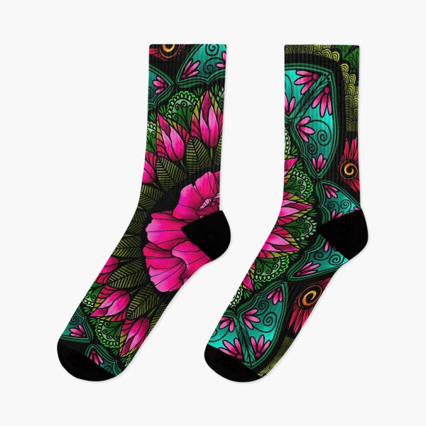 Artikelvorschau, Blumenmandala entworfen und verkauft von Elise O'Conal.