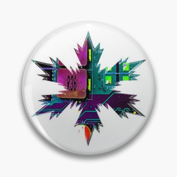 Artikelvorschau, Xmas Techie Snowflakes Star Teal - Lila von Iritof entworfen und verkauft von iritof.